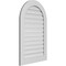 Ekena Millwork Round Top Surface Mount PVC Gable Vent: Functional, w/ 3-1/2"W x 1"P Standard Frame, 26"W x 40"H GVPRT26X4001SF - alternate 2